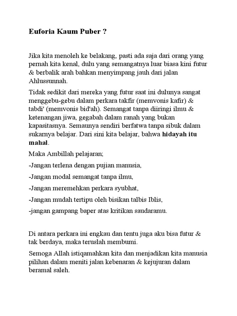Euforia Kaum Puber PDF