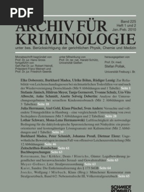Archiv Fuer Kriminologie Band 225 01 02 2010