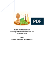 Misa Pemberkatan Gedung PT. Erha Pharmacy Indonesia