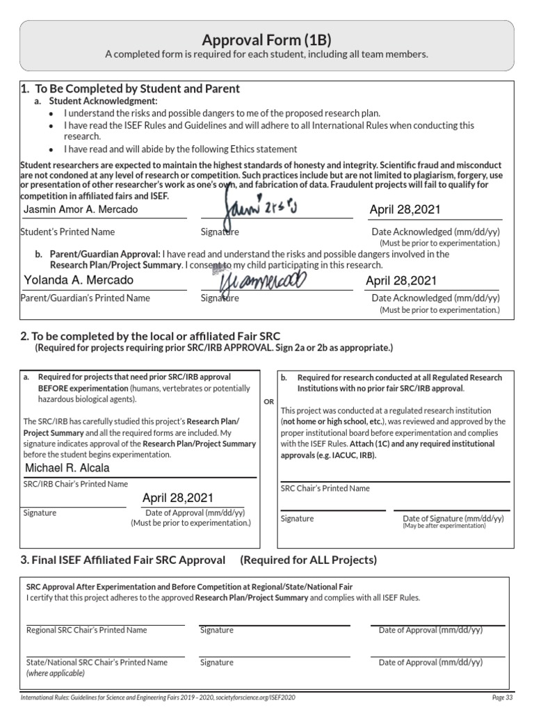 1b approval form pdf institutional review board applied ethics