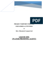 Project Report for Liquid Mix Waterproofing Agent Expansion