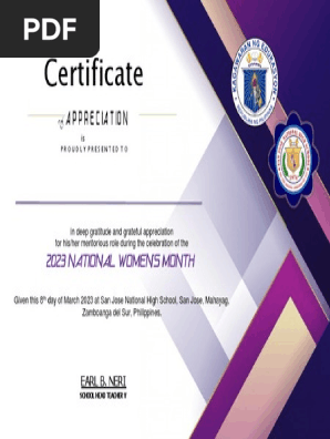 Certificate of Appreciation Blank
