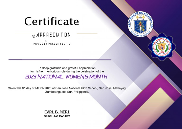 Certificate of Appreciation Blank | PDF