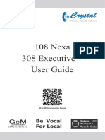 108 Nexa 308 Executive + User Guide: Be Vocal For Local