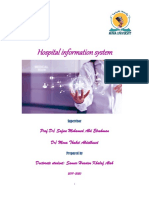 Hospital Information System: Prof - DR/ Safaa Mohamed Abd Elrahman DR/ Mona Thabet Abdelbaset