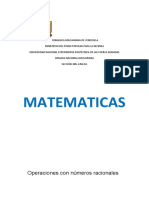 Operaciones con números racionales y ecuaciones de primer grado