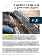CIDB Urges Variation of Price To Be Allocated To Government Projects - Construction Plus Asia