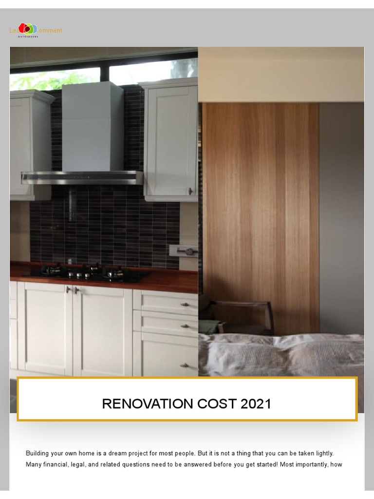 Renovation Cost 2021 in Malaysia | PDF | Architect | General Contractor