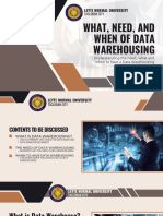 Mit-515 What, Need and When of Data Warehousing