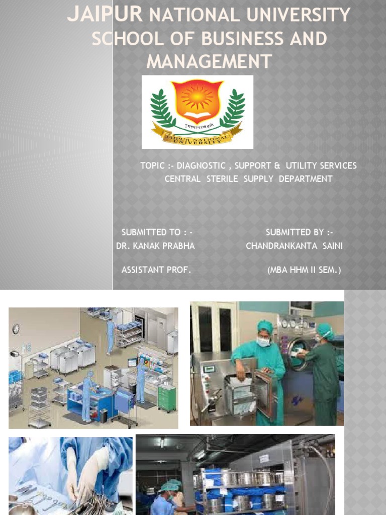 The Role and Importance of Central Sterile Supply Departments in