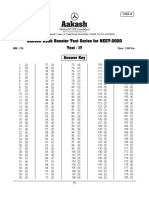 Aakash Test Series Code-A Answer Key