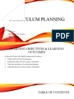 Curriculum Planning