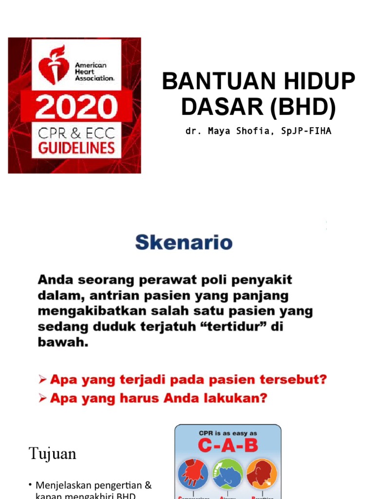 Panduan Bantuan Hidup Dasar BHD | PDF