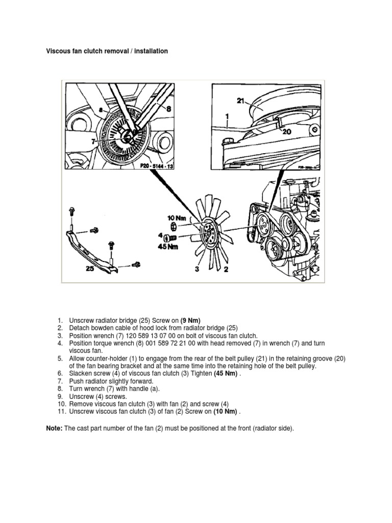 20091031 211641 Viscous Fan Clutch Removal PDF