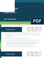 Sistema lineares e zero de funções