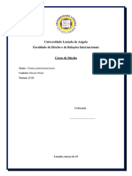 Universidade Lusíada de Angola Faculdade de Direito e de Relações Internacionais