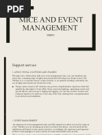 Mice and Event Management: UNIT-5