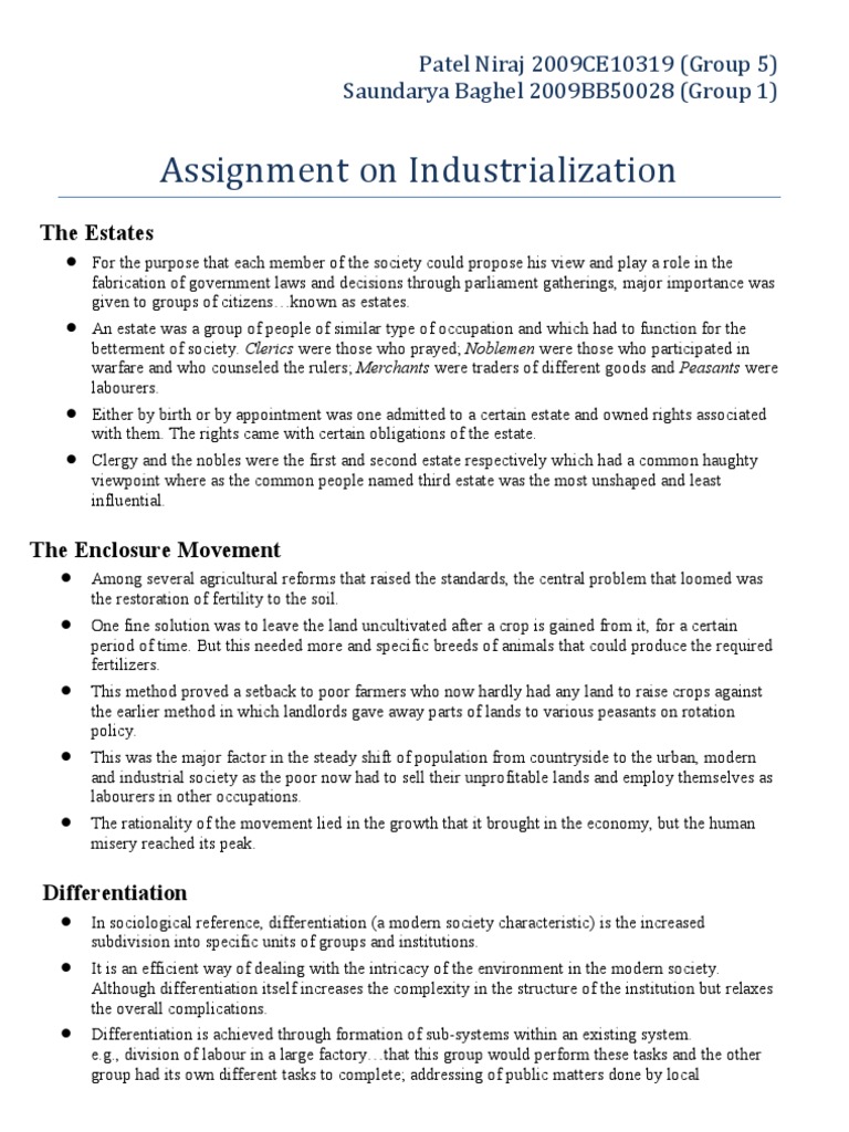 Industrialization: Key Concepts and Impacts | PDF | United Kingdom ...