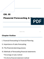FM II - Chapter 03, Financial Planning & Forecasting