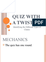 Quiz With A Twist: Identifying The Different Types of Claims