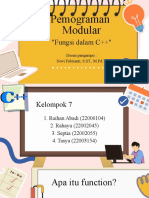 Pemograman Modular: "Fungsi Dalam C++"