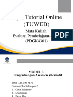 Tugas Tutorial Online (Tuweb) : Mata Kuliah Evaluasi Pembelajaran Di SD (PDGK4301)