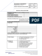 REB FO 006 Protocol Application Rev 001