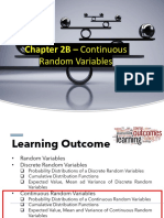 Chapter 2B - Continuous: Random Variables