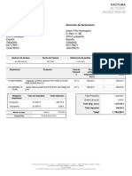 Factura: Dirección de Entrega Dirección de Facturación