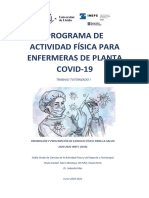 Programa de Actividad Física para Enfermeras de Planta COVID-19