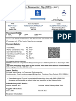 Electronic Reservation Slip (ERS) : 4557154221 16382/cape Pune Exp Sleeper Class (SL)