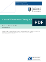 Care of Women With Obesity in Pregnancy: Green-Top Guideline No. 72