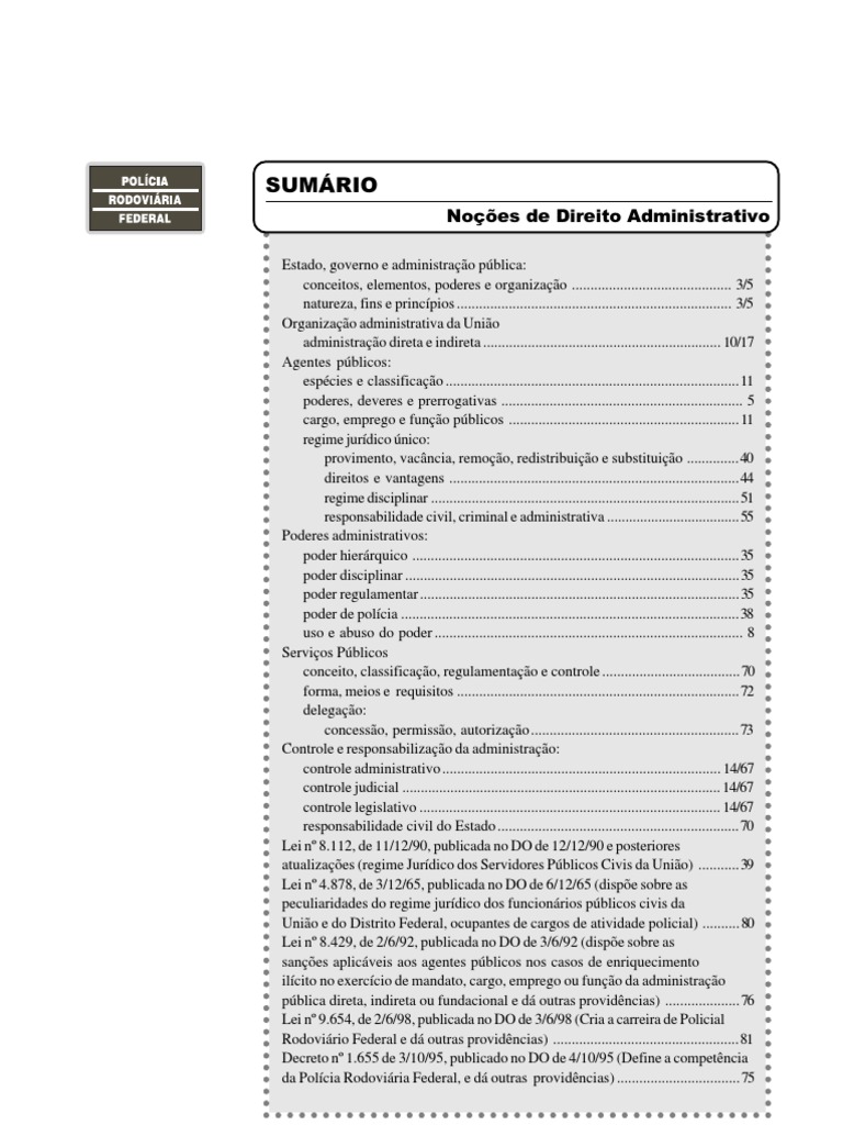 Apostila Vestcon Noções de Direito Administrativo | PDF | Administração ...