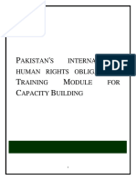 P ': T M C B: Akistan S International Human Rights Obligations Raining Odule FOR Apacity Uilding