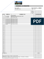 Drawing Log Register: Project Title: DXB/22/01 Client