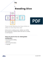 guided reading dice - teachers notes