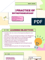 The Practice Of: Entrepreneurship