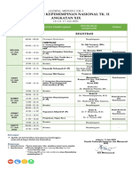 Jadwal Minggu Ke 1 PKN II Angkatan 19