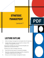 Lecture 7 - Strategic Management