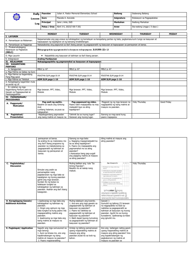 Q3 DLL ESP WEEK 8 New | PDF