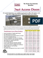 DuraSystems - Grease Duct Access Doors Brochure