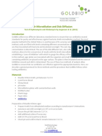 Broth Microdilution and Disk Diffusion