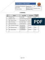 Record Notes of Discussion: Project Name Meeting No. Meeting Type Meeting Date 23