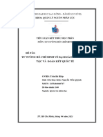 Đề Tài: Tư Tưởng Hồ Chí Minh Về Đại Đoàn Kết Toàn Dân Tộc Và Đoàn Kết Quốc Tế