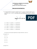 Simulado de Matemática do 1o Ano do Ensino Médio