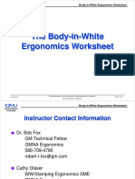 BIW Ergonomics Worksheet Training 2013