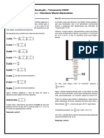 Resolução ENEM - Treinamento Matemática