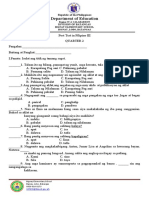 Pre-Test - Filipino 3