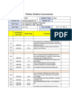 Online Student Assessment Records