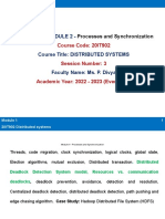 Title of Topic: MODULE 2 - Course Title: Distributed Systems Faculty Name: Ms. P. Divya